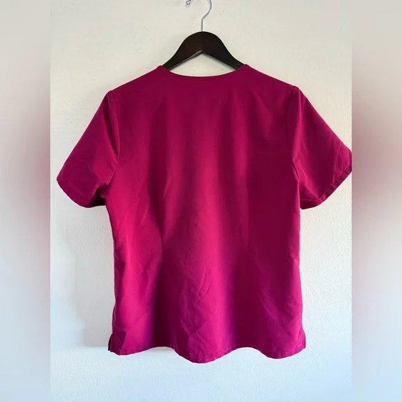 FIGS Catarina One-Pocket Scrub Top Magenta Limited Edition Size Large - Picture 7 of 7